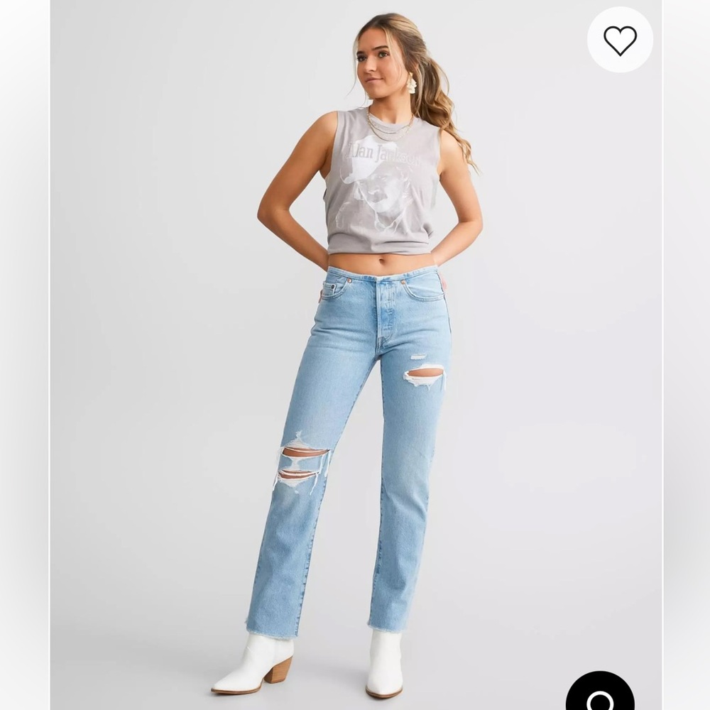 Levi’s Distressed Light Blue Jeans